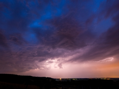 Thunderstorm at night