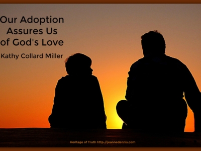 Our adoption assures us of God's love - father son silhouette