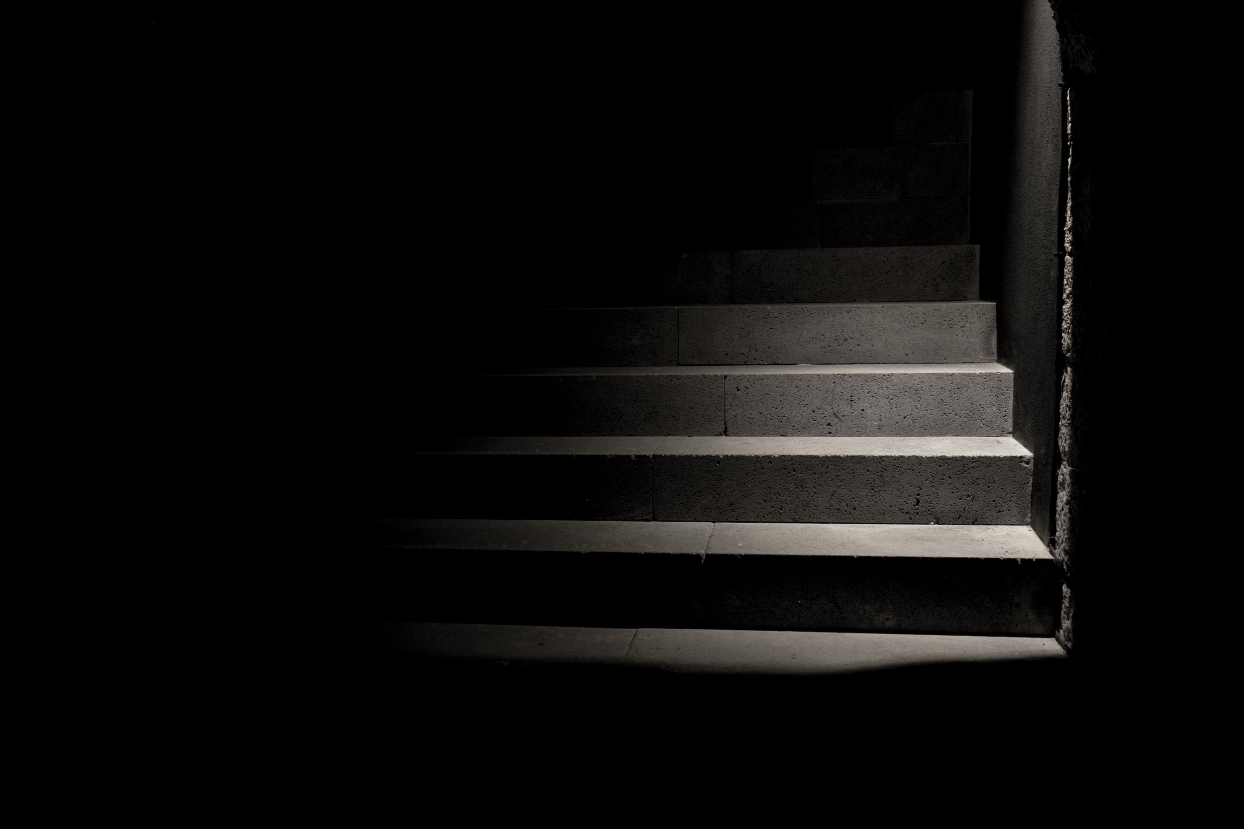 dark stairway