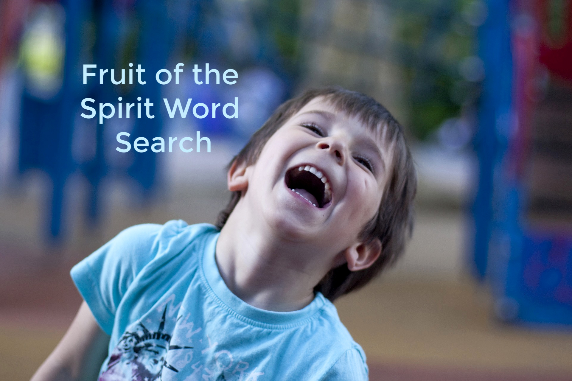 Fruit of the Spirit Word Search laughing boy