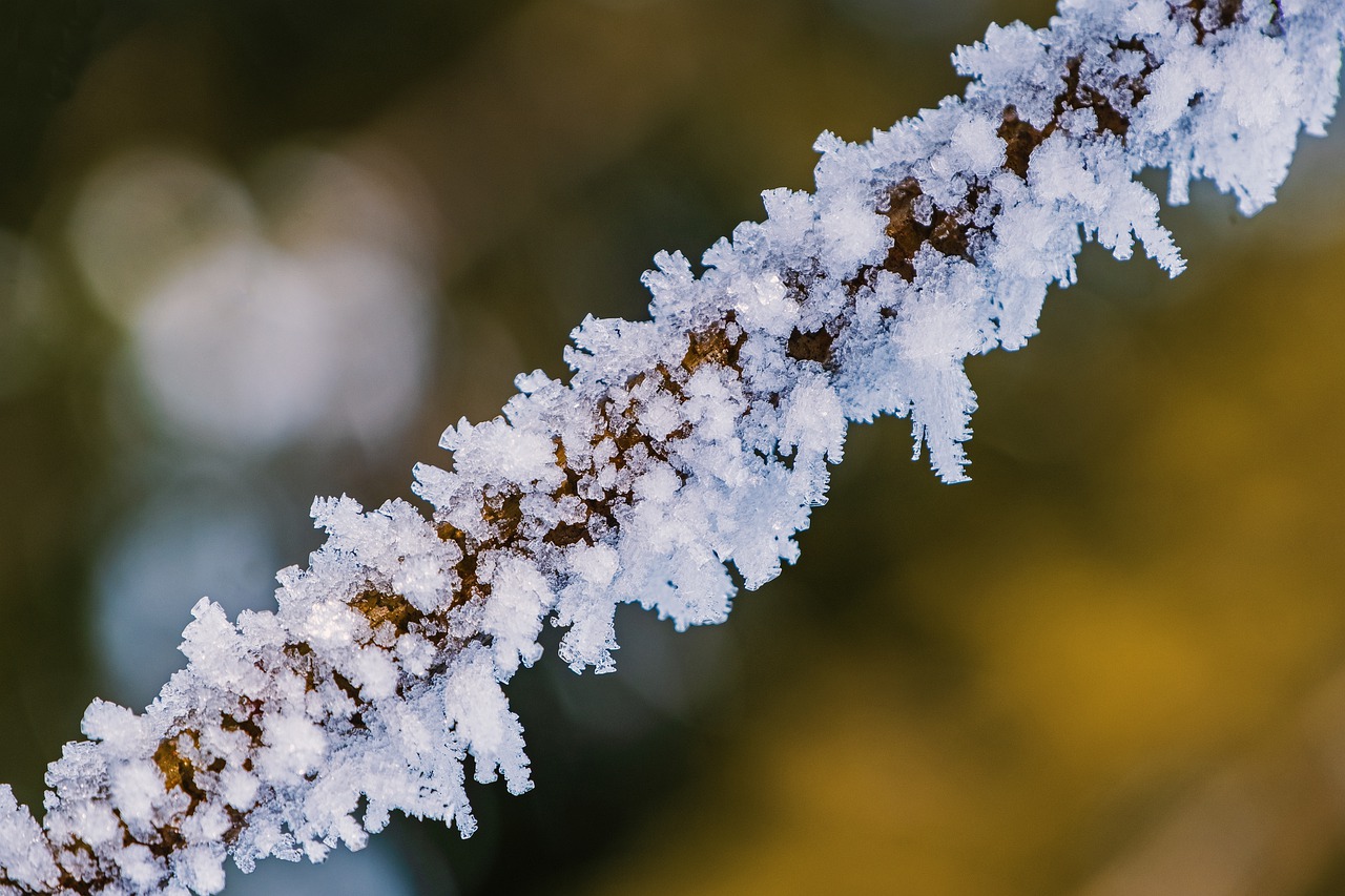 Snow and frost are also made of crystals.