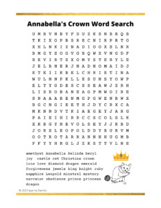 Hardest Annabella's Crown Word Search